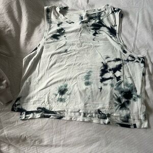 Lululemon Athletica Tie-Dye Muscle Tee - Black and White